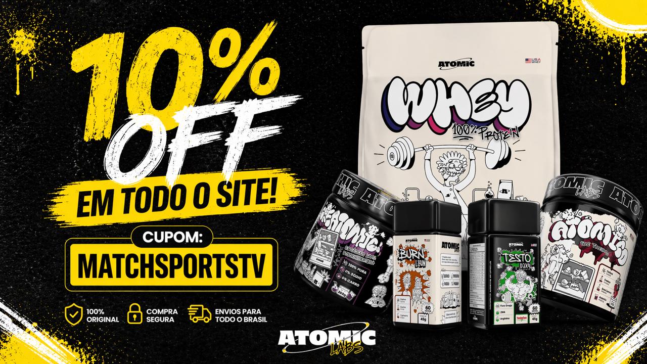 Atomic Labs - 10% de desconto com o cupom MATCHSPORTSTV